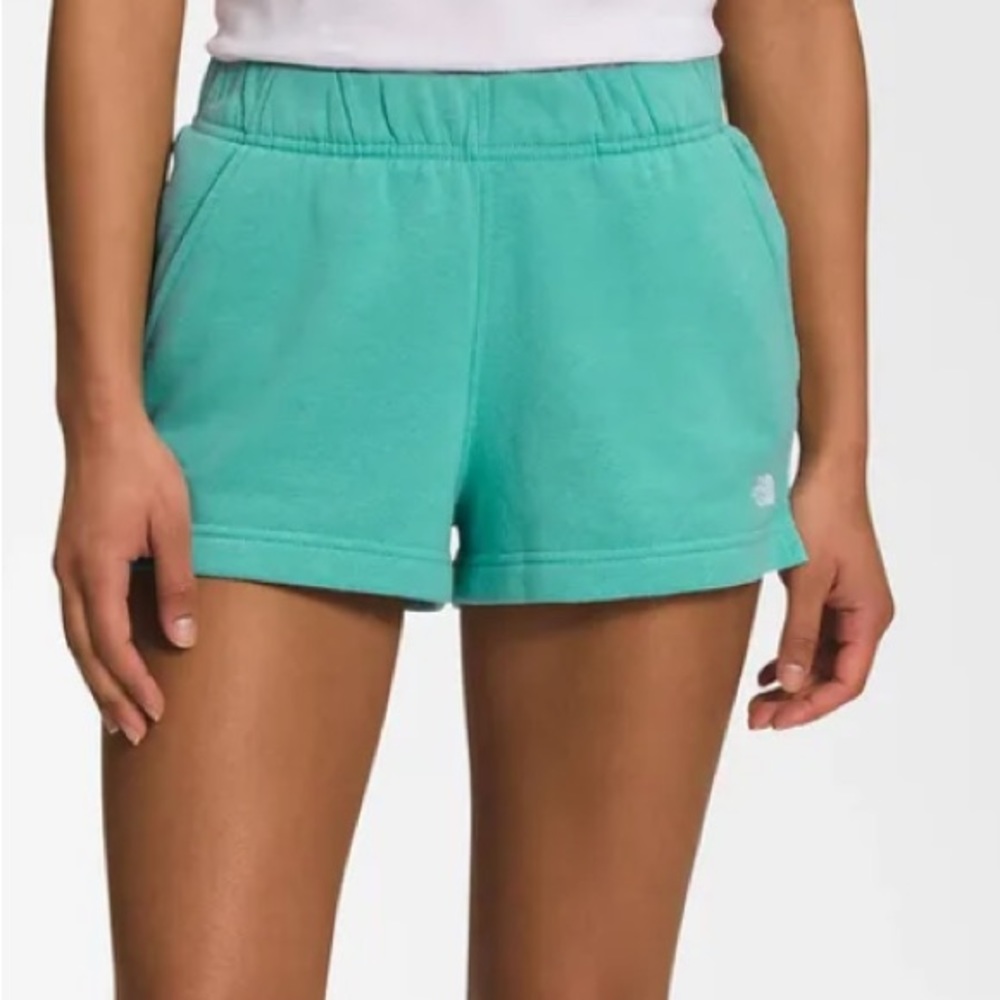 The North Face Sweat Shorts Size XXL Wasabi Green and White Logo